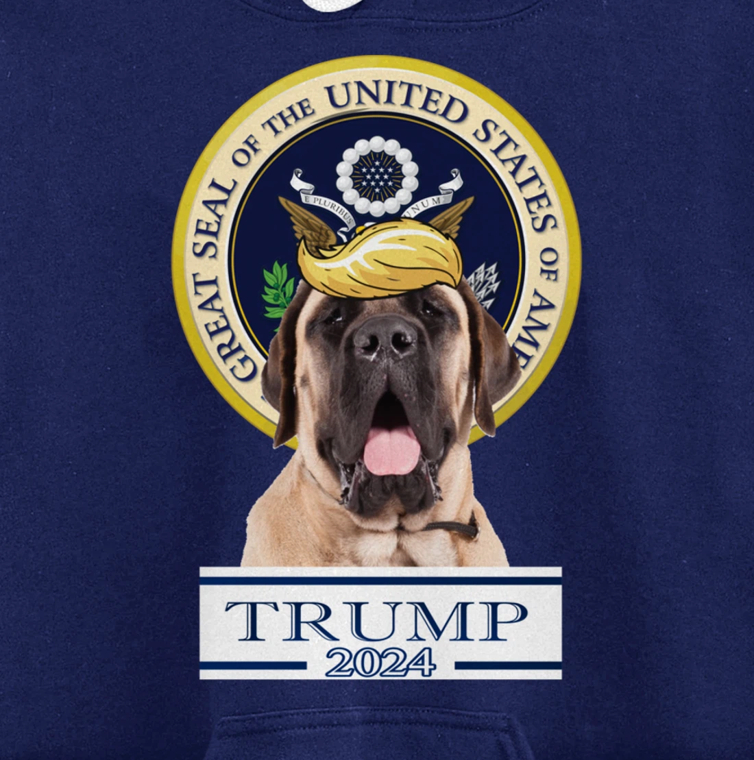 Trump 2024 Mastiff Pullover Hoodie