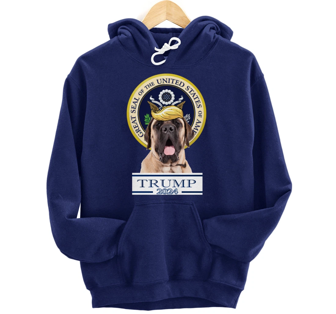 Trump 2024 Mastiff Pullover Hoodie