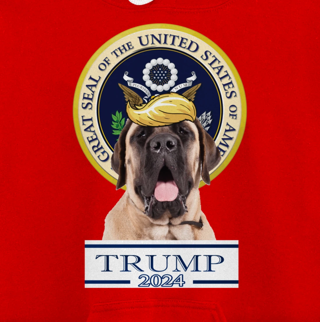 Trump 2024 Mastiff Pullover Hoodie