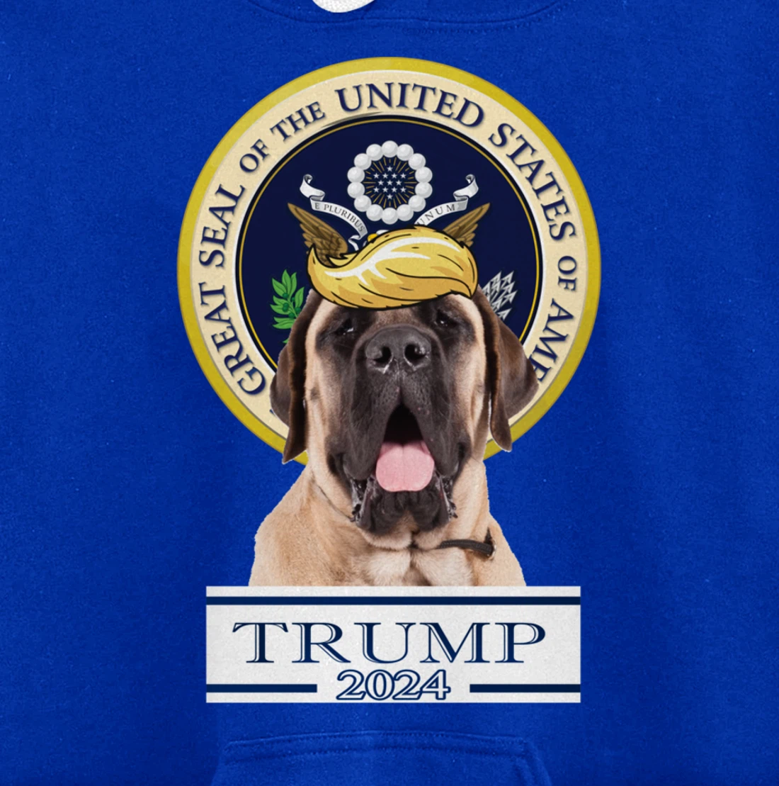 Trump 2024 Mastiff Pullover Hoodie