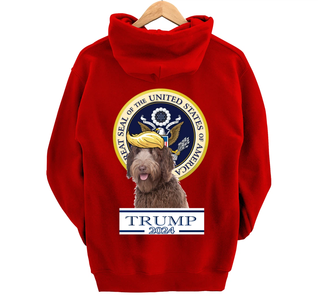 Trump 2024 Labradoodle Pullover Hoodie
