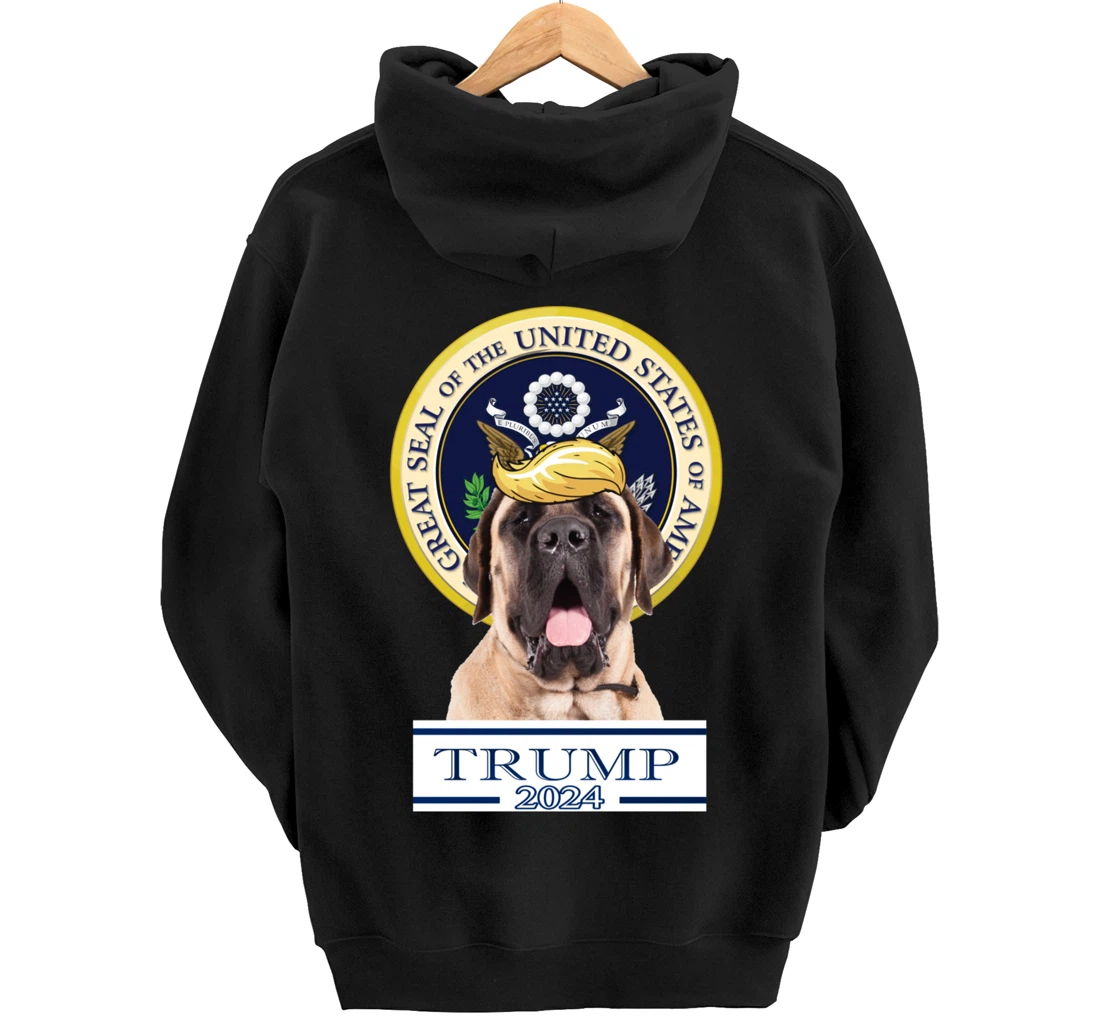 Trump 2024 Mastiff Pullover Hoodie
