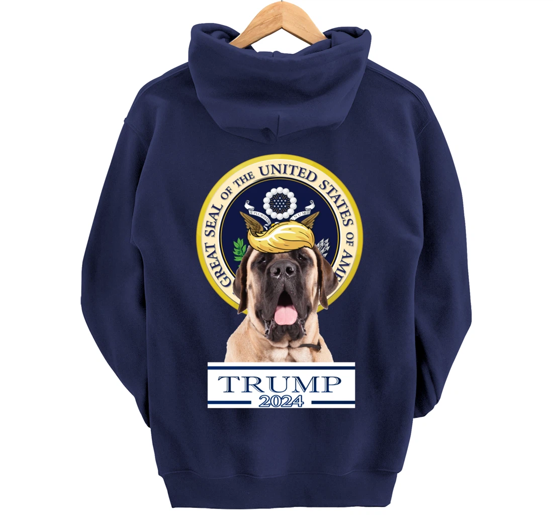 Trump 2024 Mastiff Pullover Hoodie
