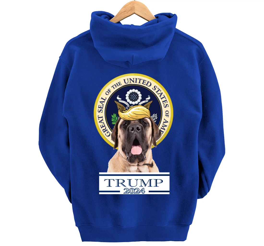 Trump 2024 Mastiff Pullover Hoodie