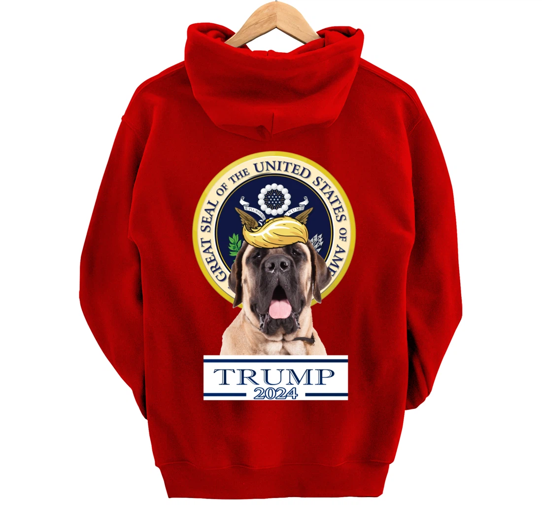 Trump 2024 Mastiff Pullover Hoodie