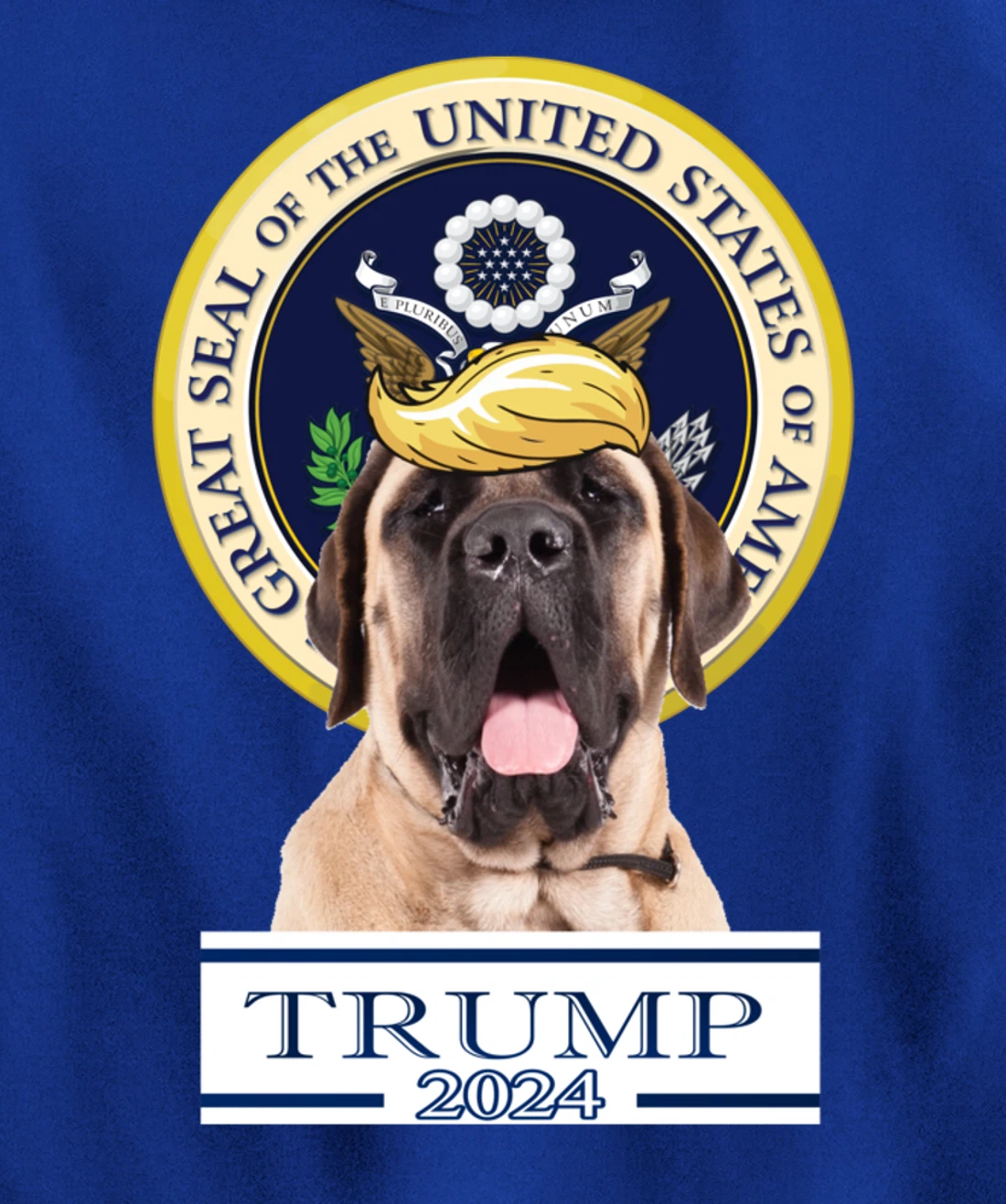 Trump 2024 Mastiff Pullover Hoodie
