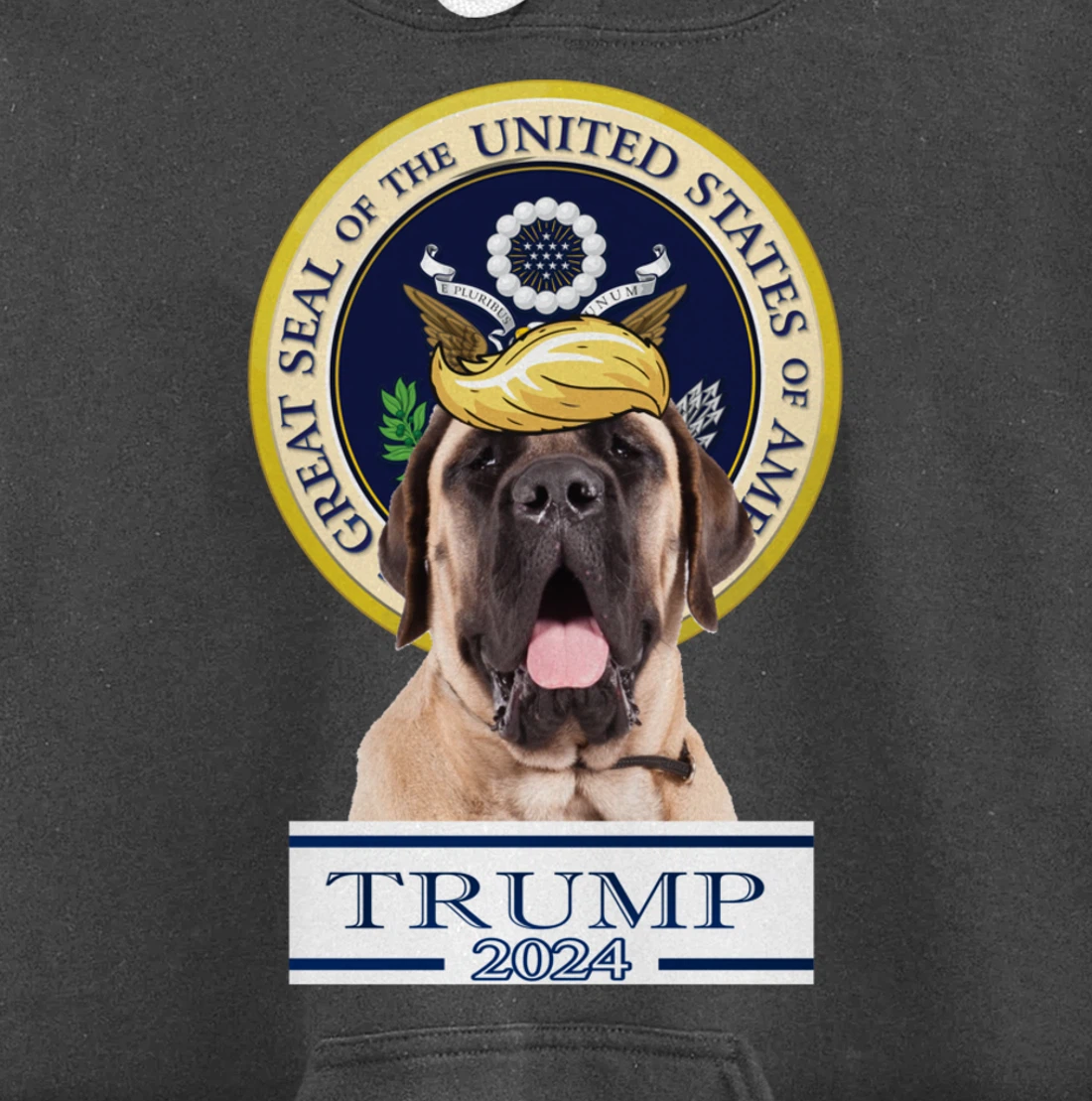 Trump 2024 Mastiff Pullover Hoodie