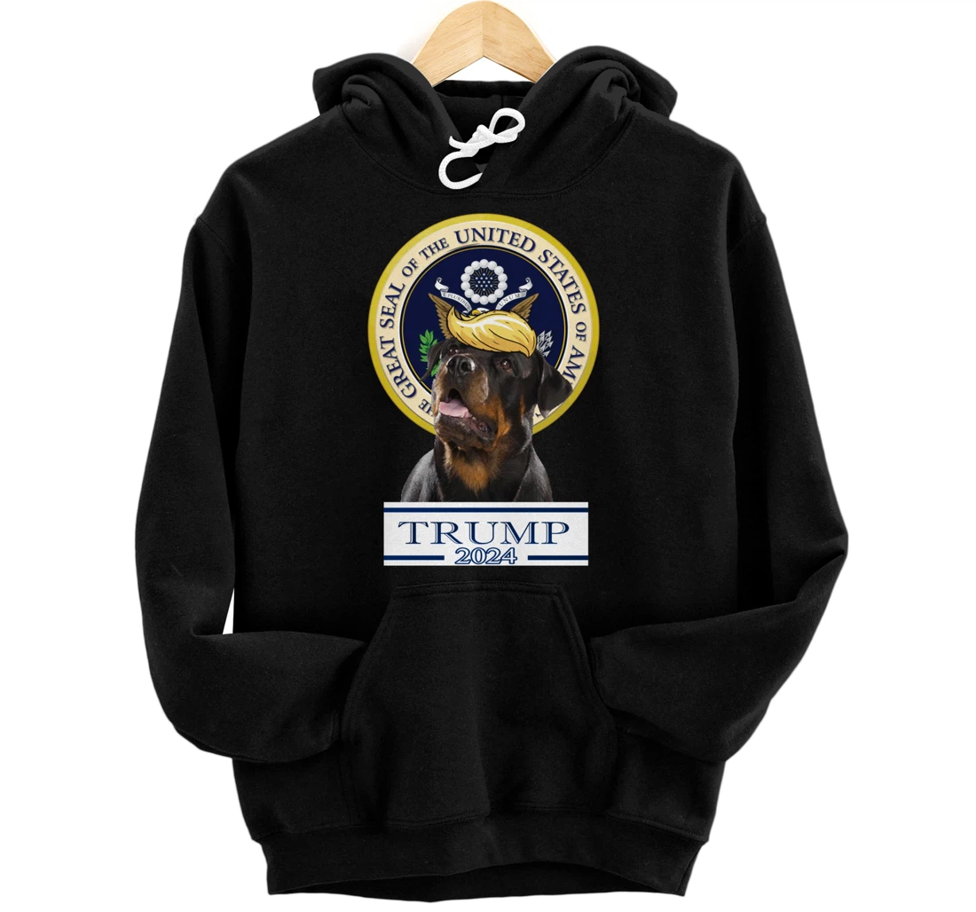Trump 2024 Rottweiler Pullover Hoodie