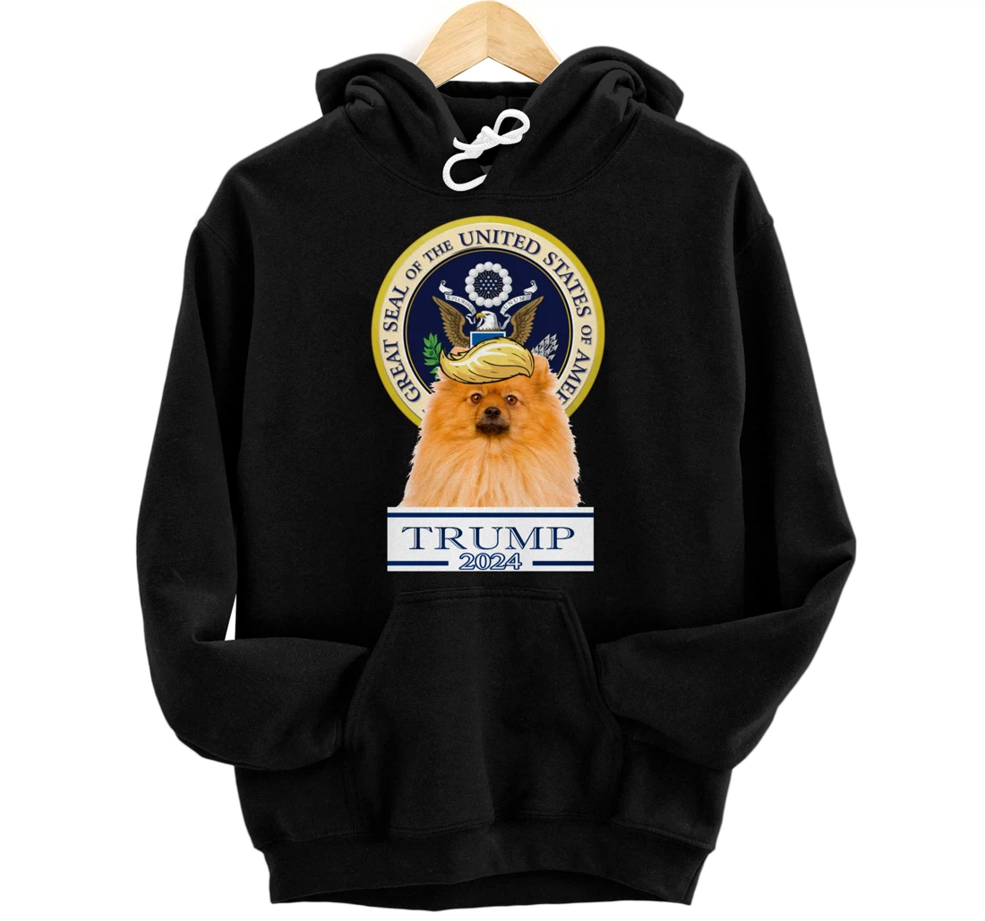 Trump 2024 Pomeranian Pullover Hoodie
