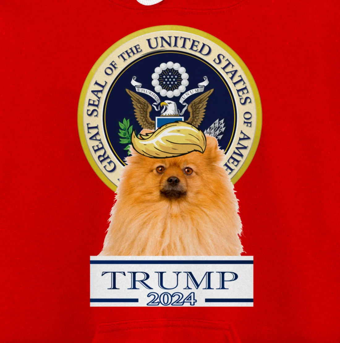 Trump 2024 Pomeranian Pullover Hoodie