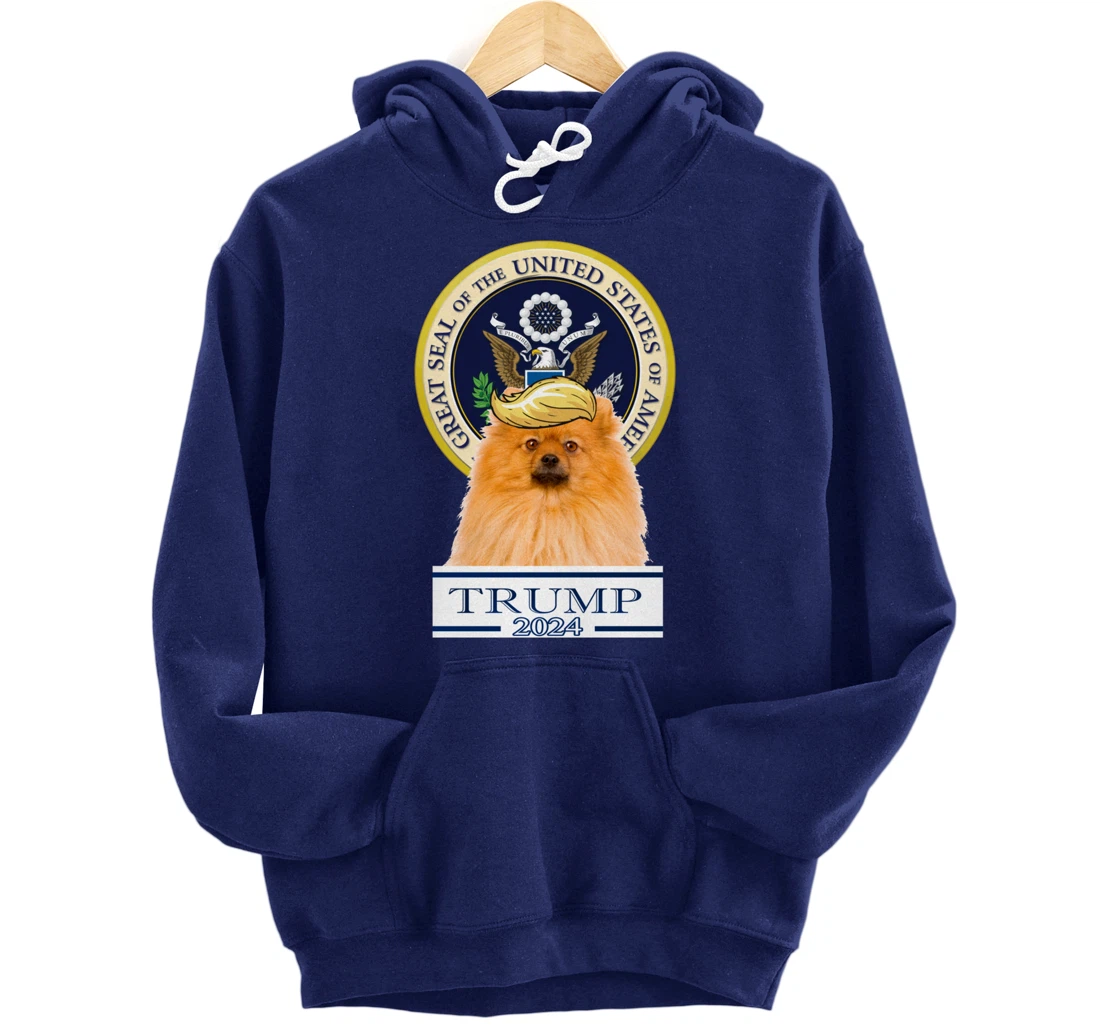 Trump 2024 Pomeranian Pullover Hoodie