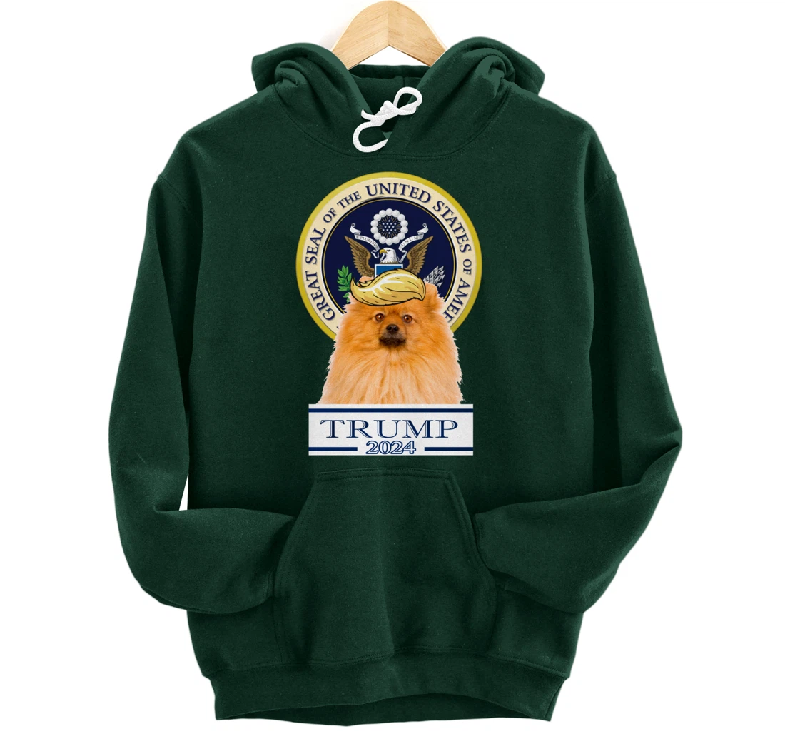 Trump 2024 Pomeranian Pullover Hoodie
