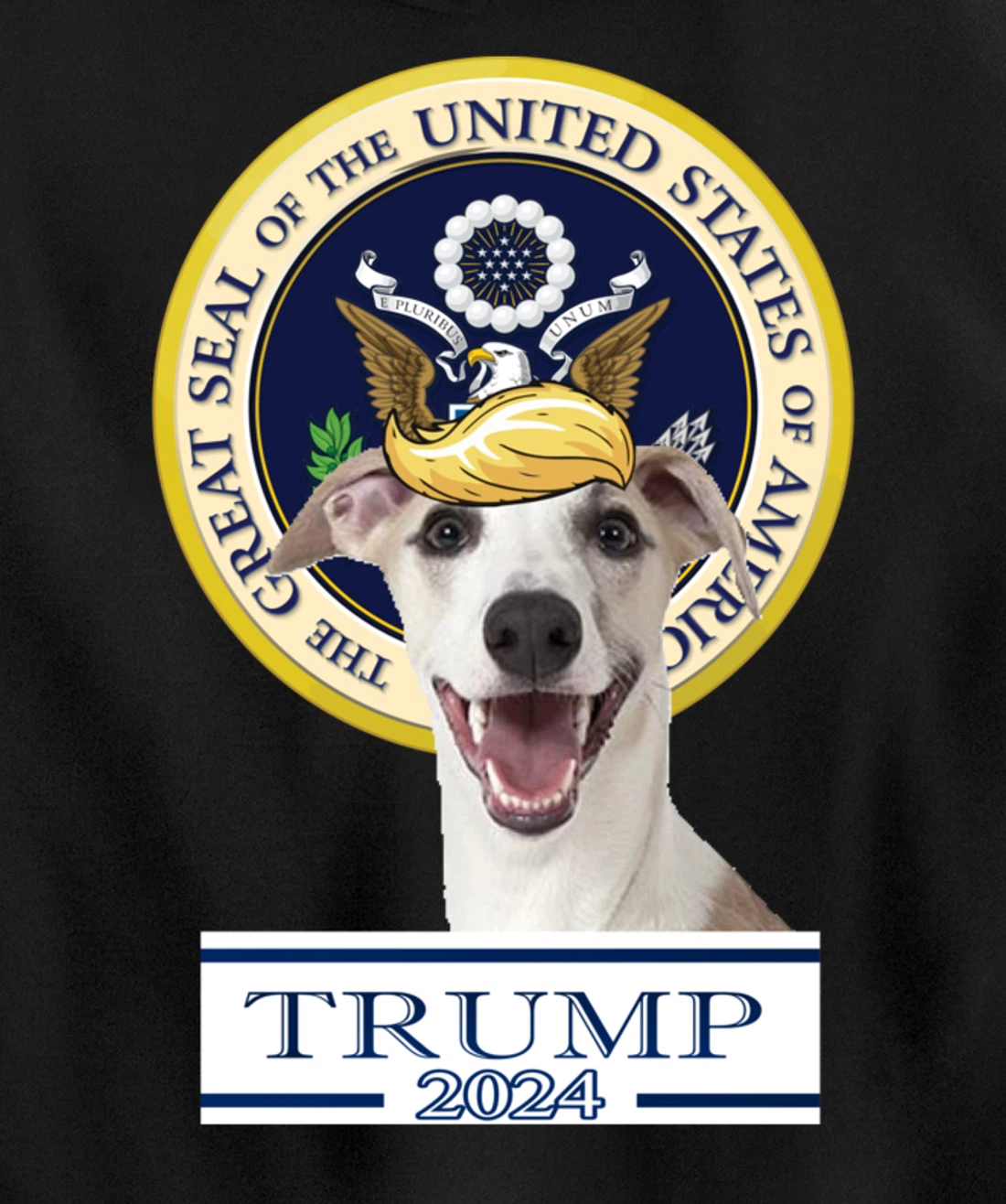 Trump 2024 Whippet Pullover Hoodie