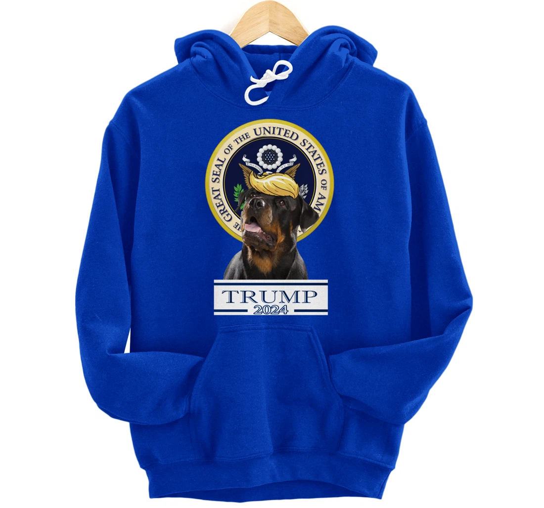Trump 2024 Rottweiler Pullover Hoodie