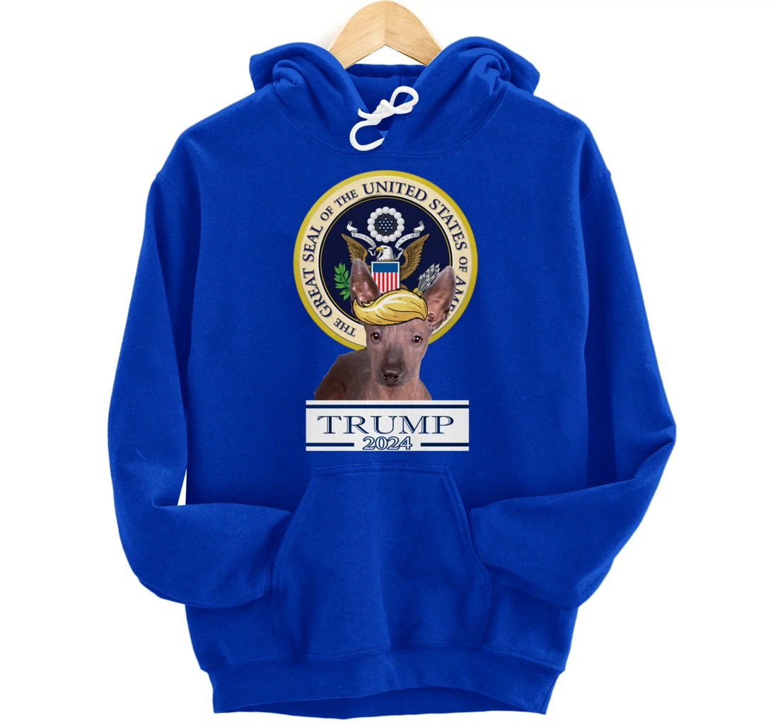 Trump 2024 Xoloitzcuintli Pullover Hoodie