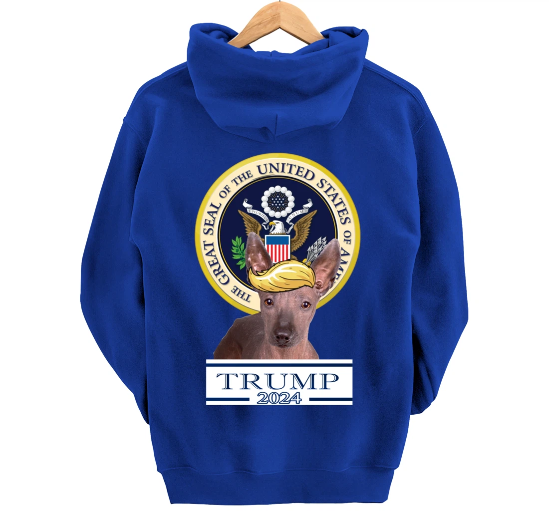 Trump 2024 Xoloitzcuintli Pullover Hoodie