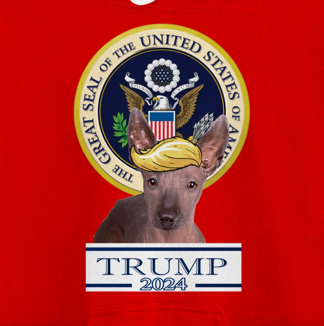 Trump 2024 Xoloitzcuintli Pullover Hoodie