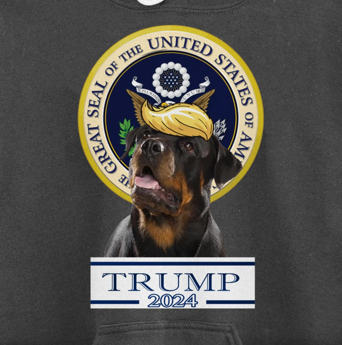Trump 2024 Rottweiler Pullover Hoodie