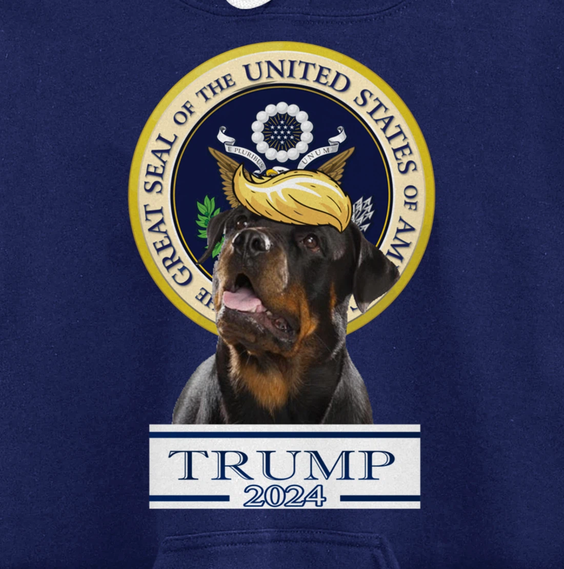 Trump 2024 Rottweiler Pullover Hoodie
