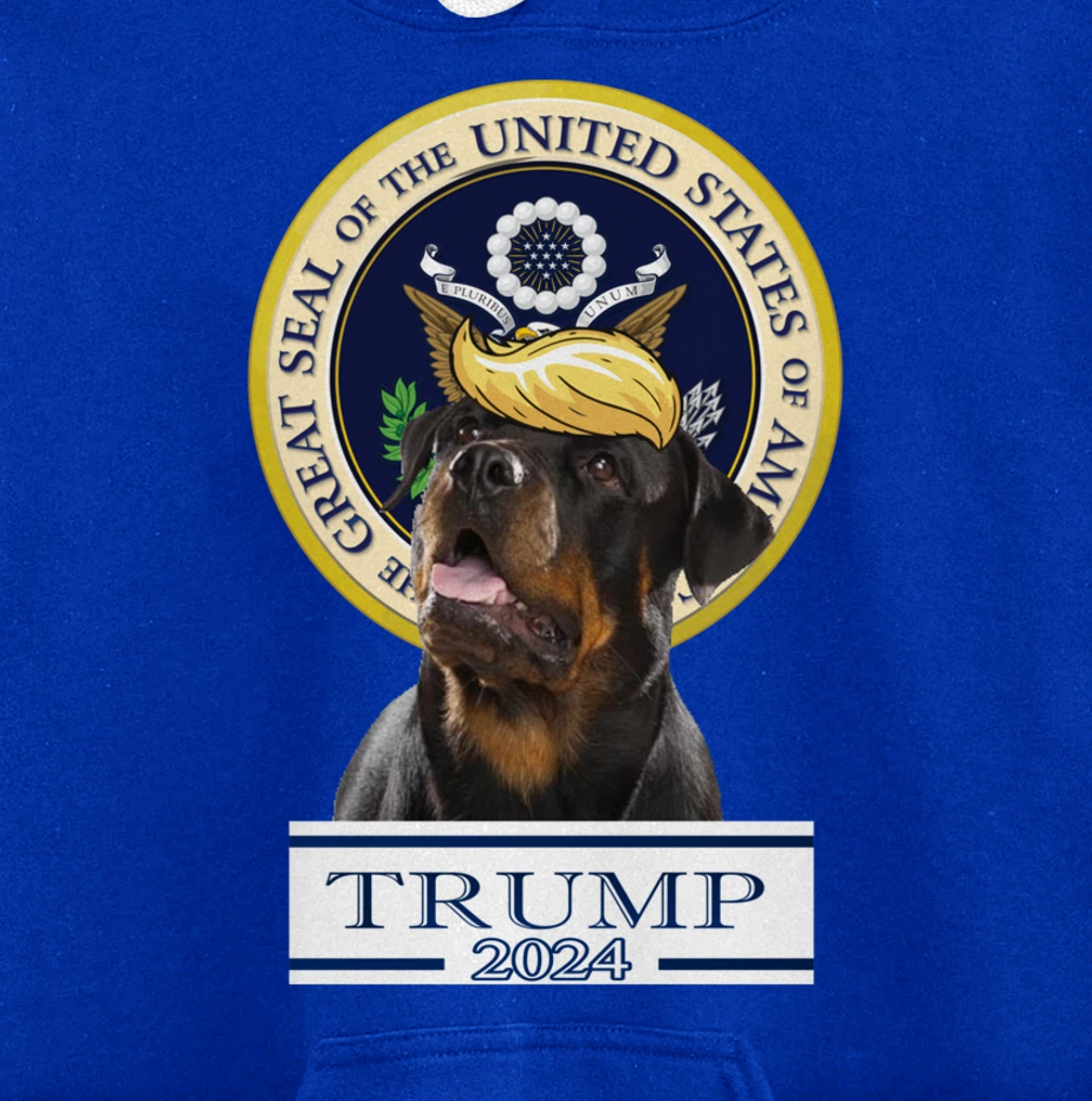Trump 2024 Rottweiler Pullover Hoodie