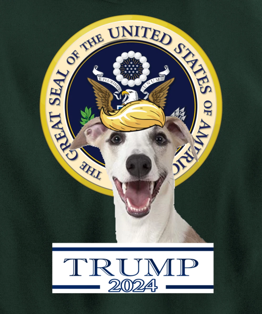 Trump 2024 Whippet Pullover Hoodie