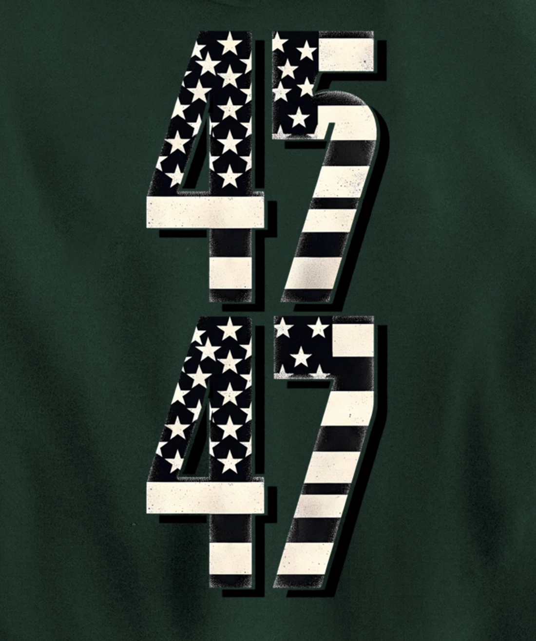 vintage US American Flag 45 47 2024 Trump Pullover Hoodie