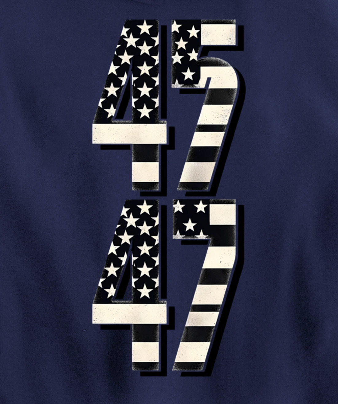 vintage US American Flag 45 47 2024 Trump Pullover Hoodie