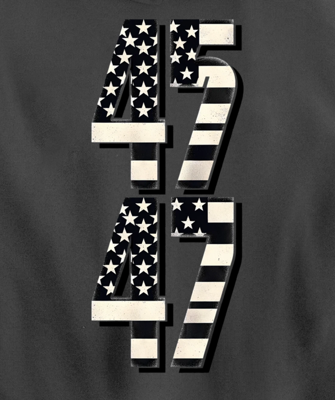 vintage US American Flag 45 47 2024 Trump Pullover Hoodie