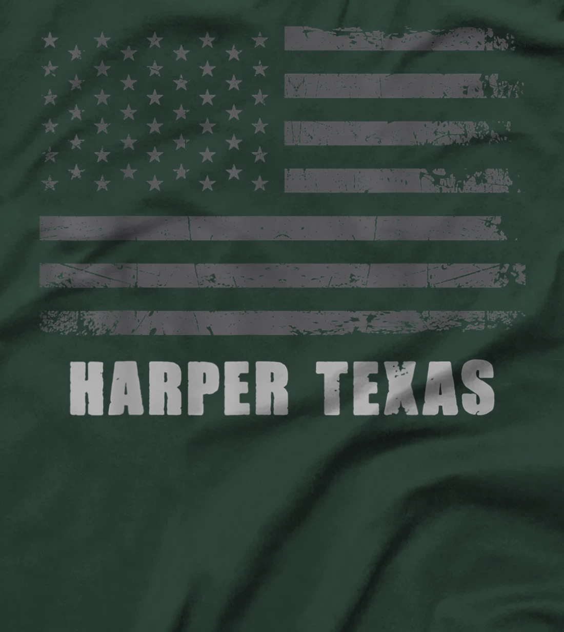 American Flag Harper, Texas USA Patriotic Souvenir T-Shirt
