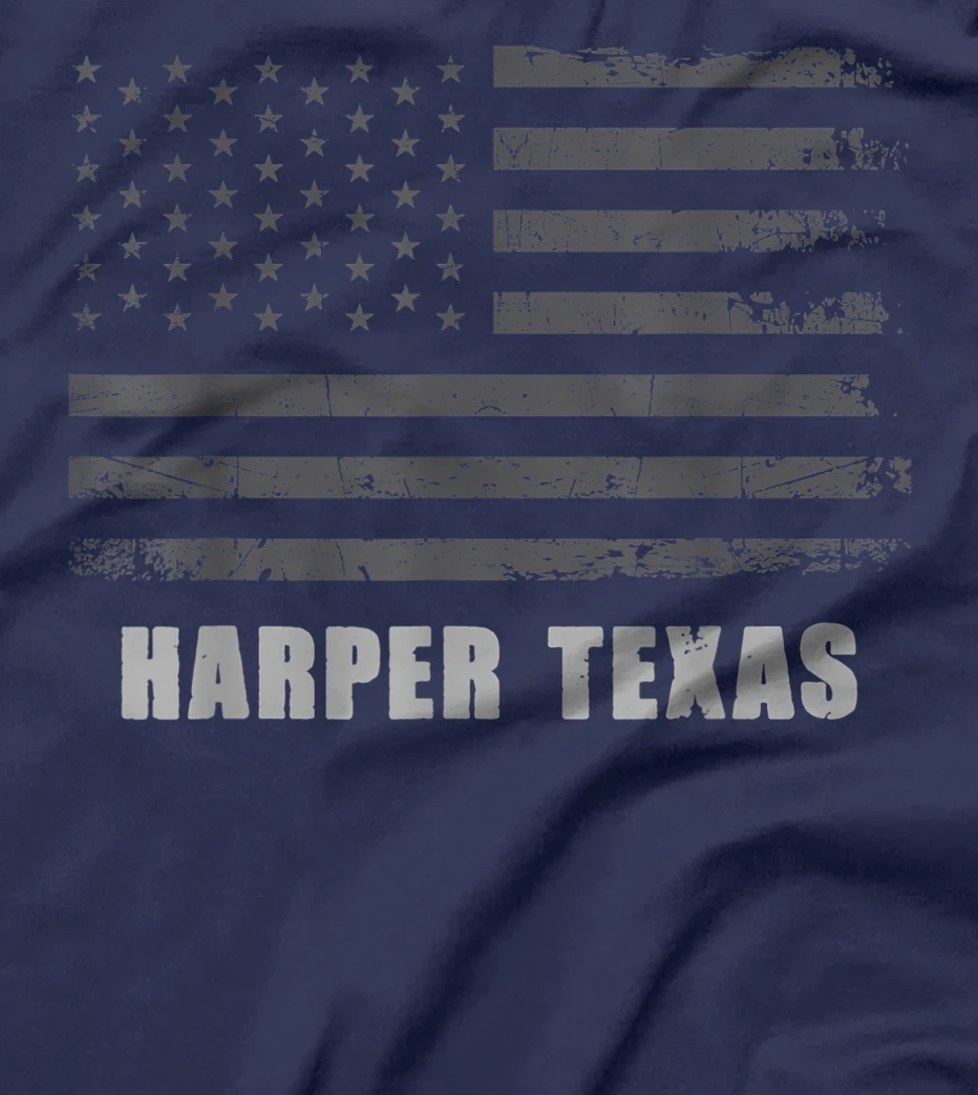 American Flag Harper, Texas USA Patriotic Souvenir T-Shirt