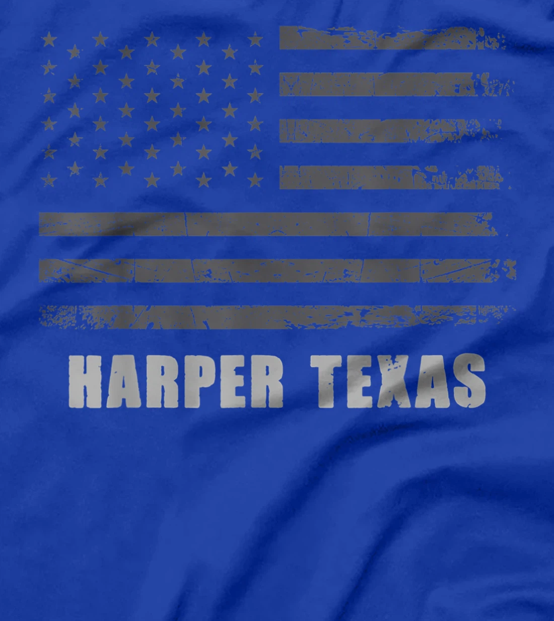 American Flag Harper, Texas USA Patriotic Souvenir T-Shirt