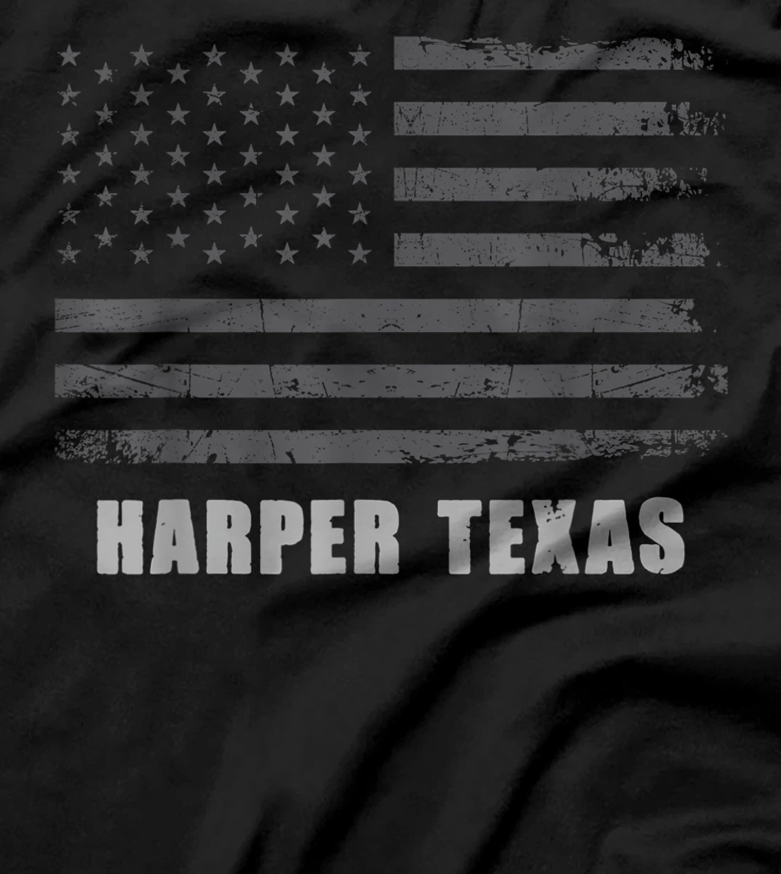 American Flag Harper, Texas USA Patriotic Souvenir T-Shirt