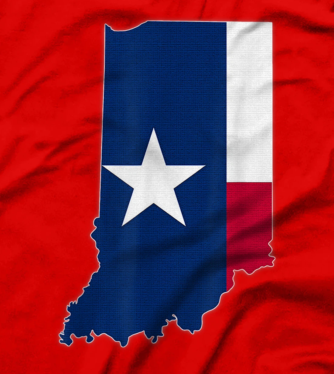 INDIANA STATE MAP TEXAS TX Flag Roots Men Women Gift T-Shirt