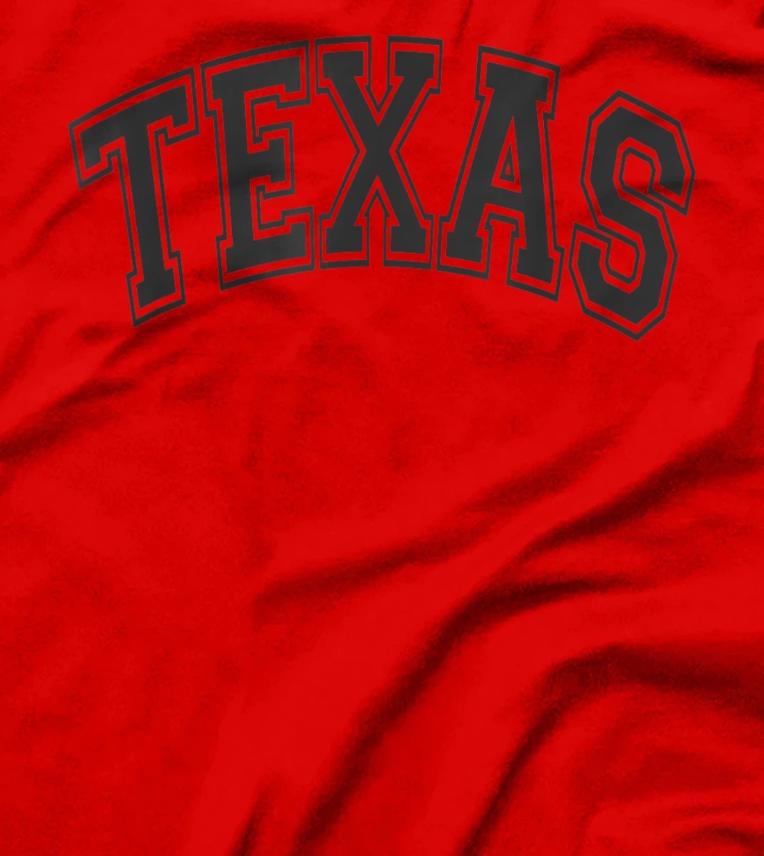 Texas Varsity Style Black with Black Text T-Shirt