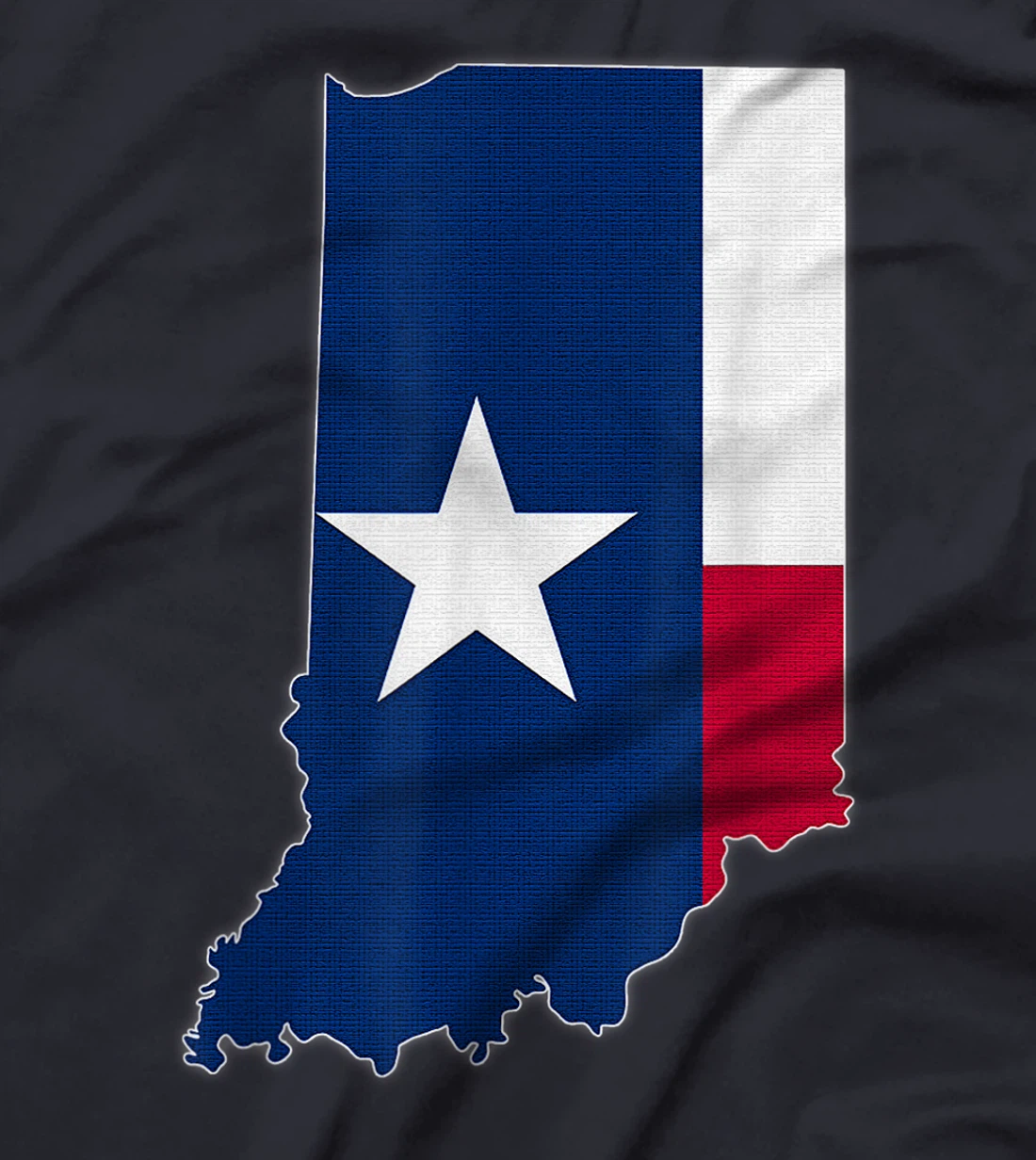 INDIANA STATE MAP TEXAS TX Flag Roots Men Women Gift T-Shirt