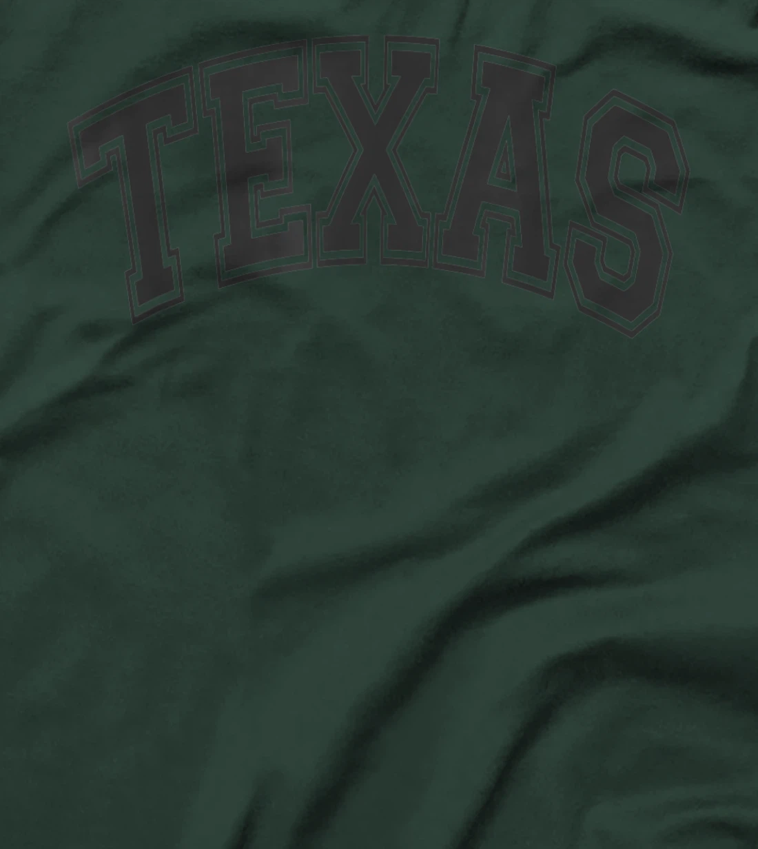 Texas Varsity Style Black with Black Text T-Shirt
