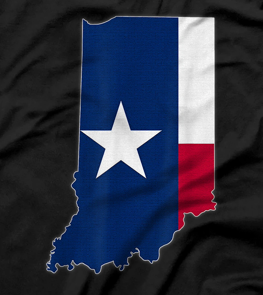 INDIANA STATE MAP TEXAS TX Flag Roots Men Women Gift T-Shirt