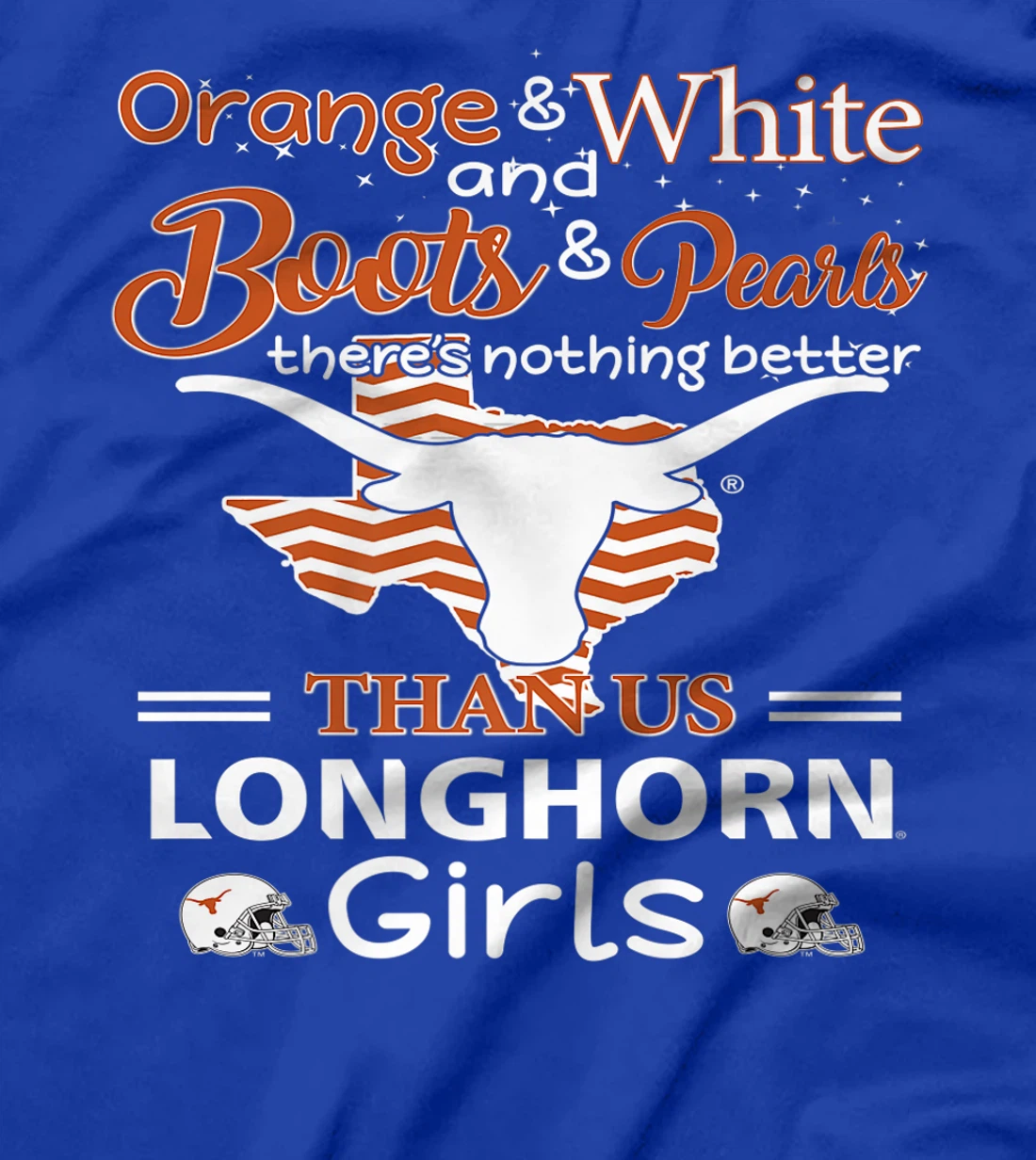 Texas Longhorns Orange & White - Longhorn Girls Premium T-Shirt