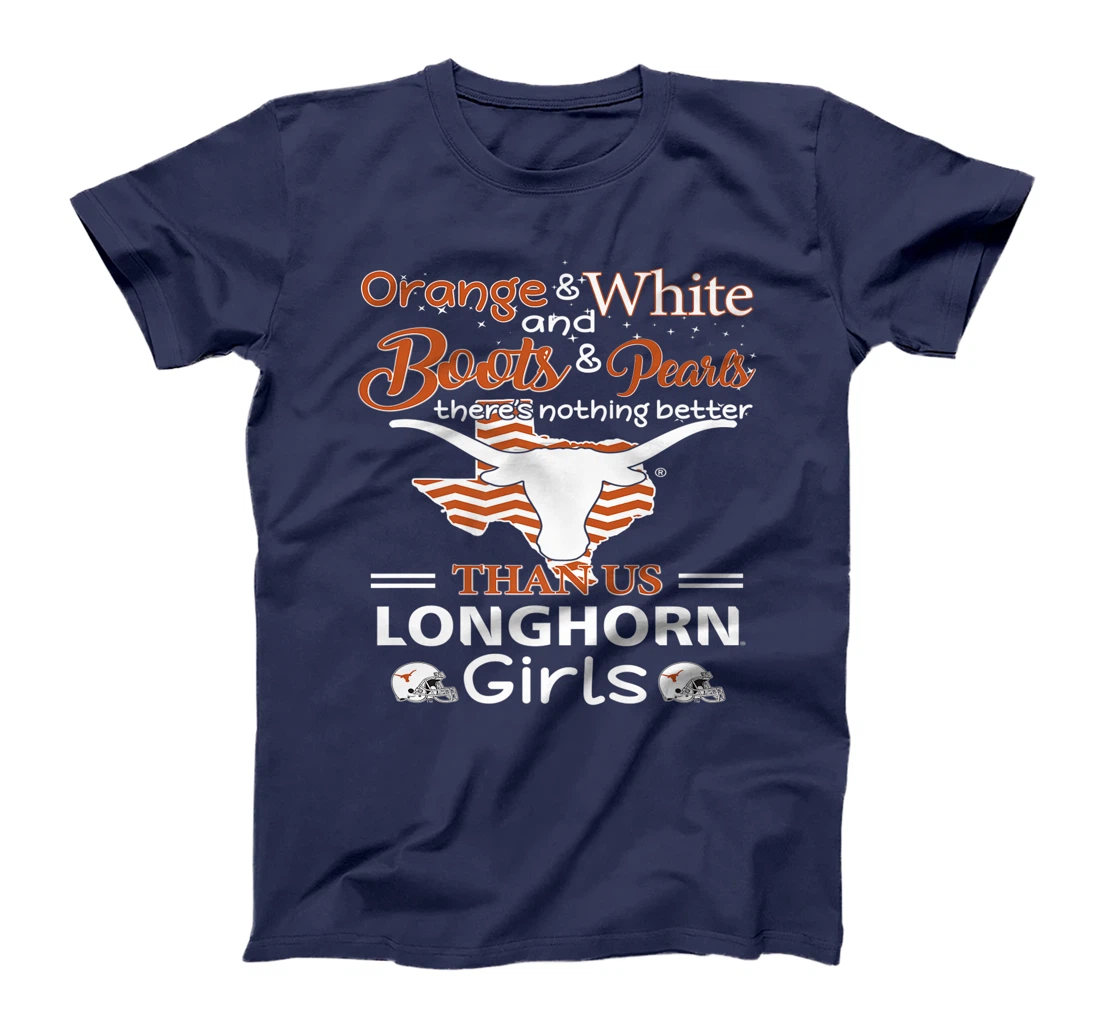 Texas Longhorns Orange & White - Longhorn Girls Premium T-Shirt