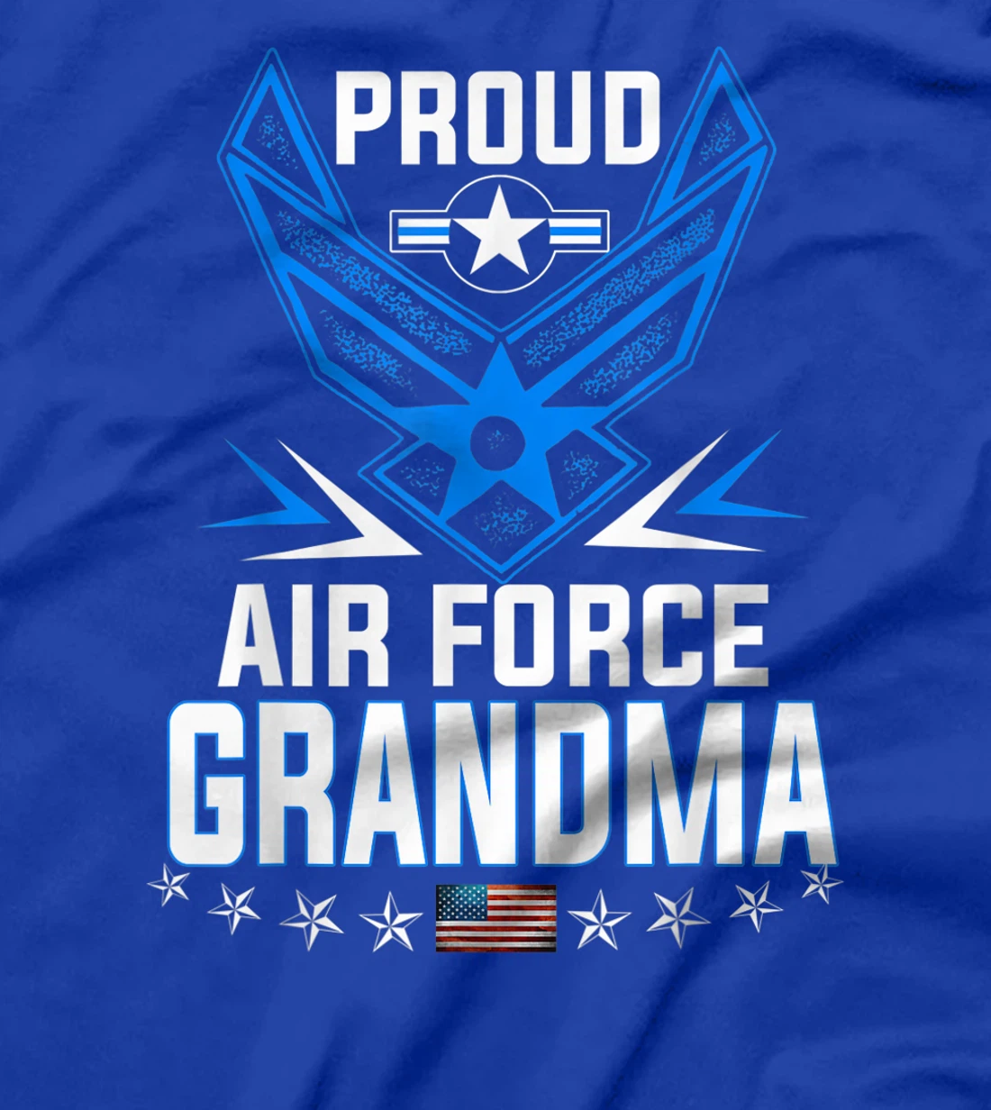 Women Proud Air Force Grandma Military Veteran Tee - USAF T-Shirt