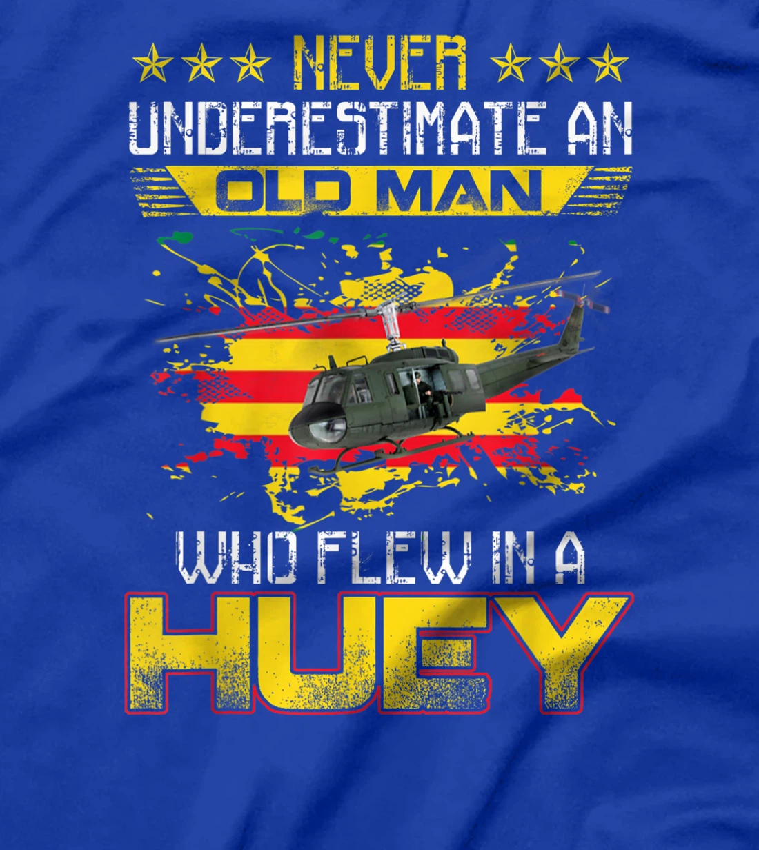 Vietnam Veteran Vet T shirt Uh-1 Huey Helicopter T-Shirt