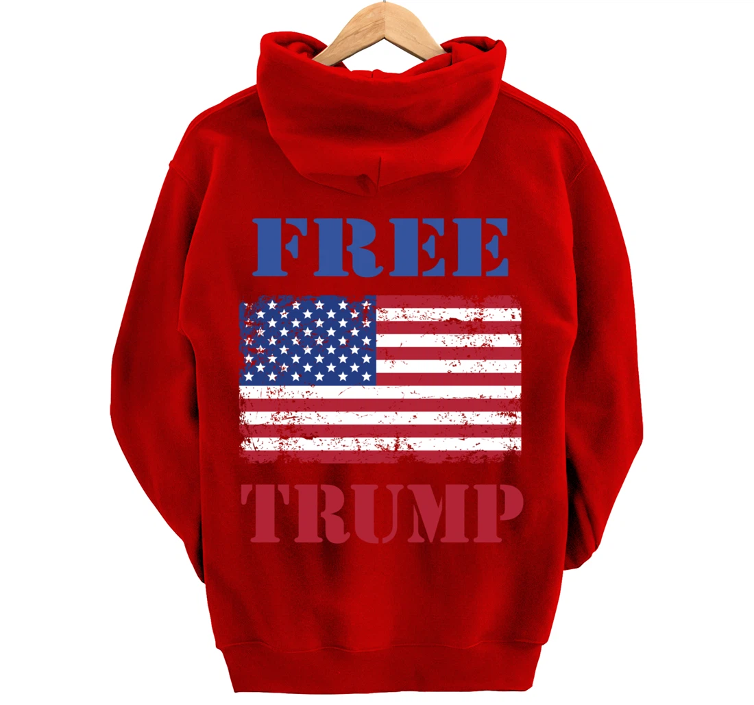 Free Trump Pullover Hoodie