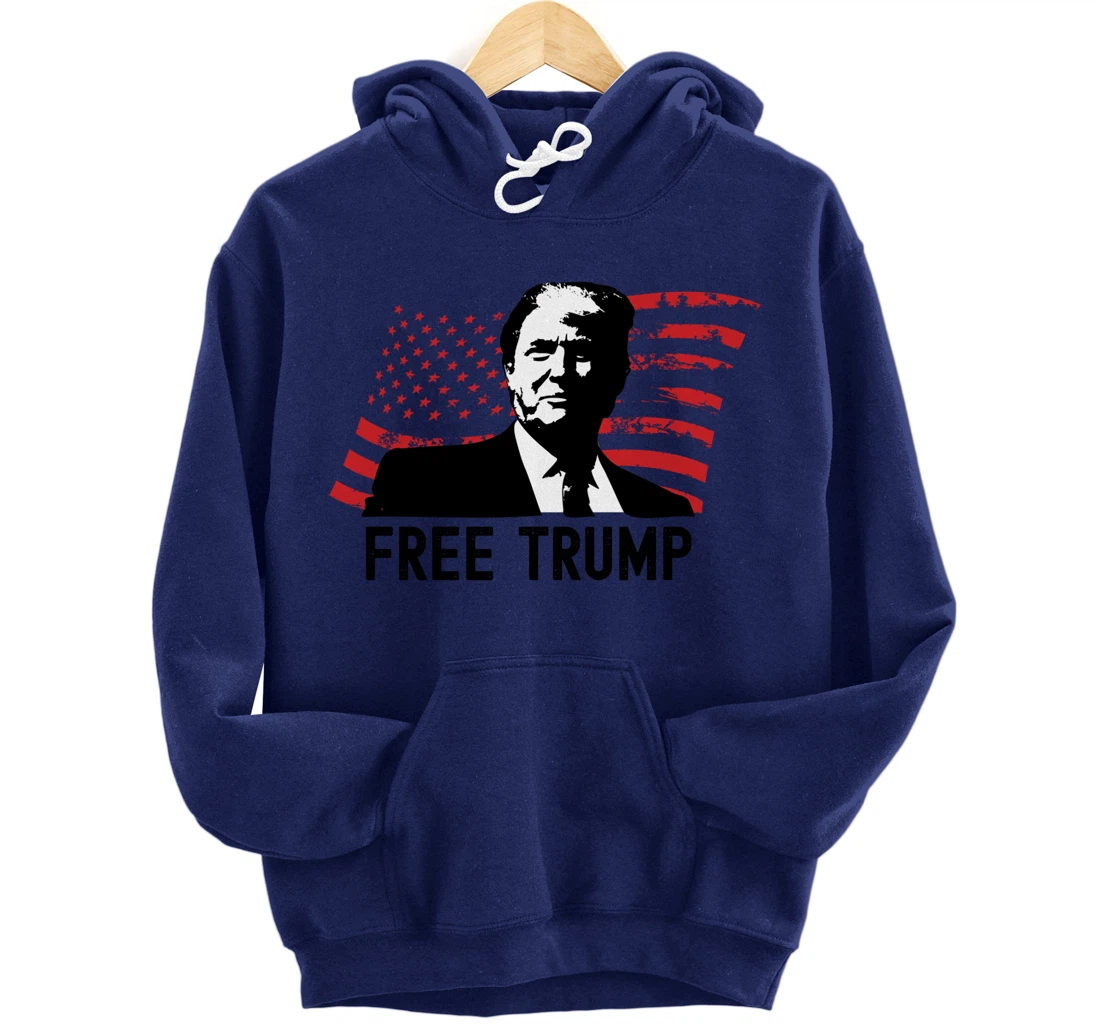 Free Trump Pullover Hoodie