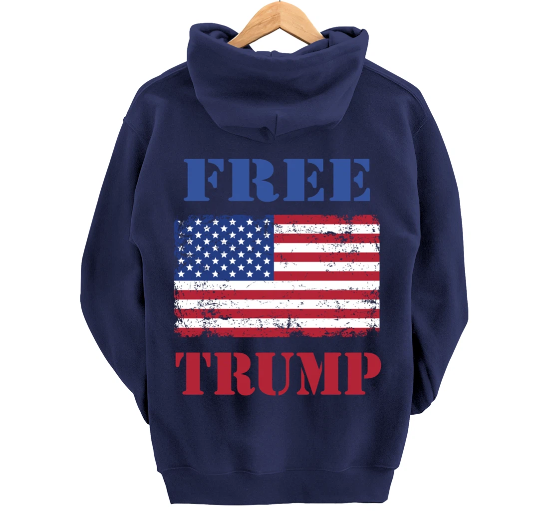 Free Trump Pullover Hoodie