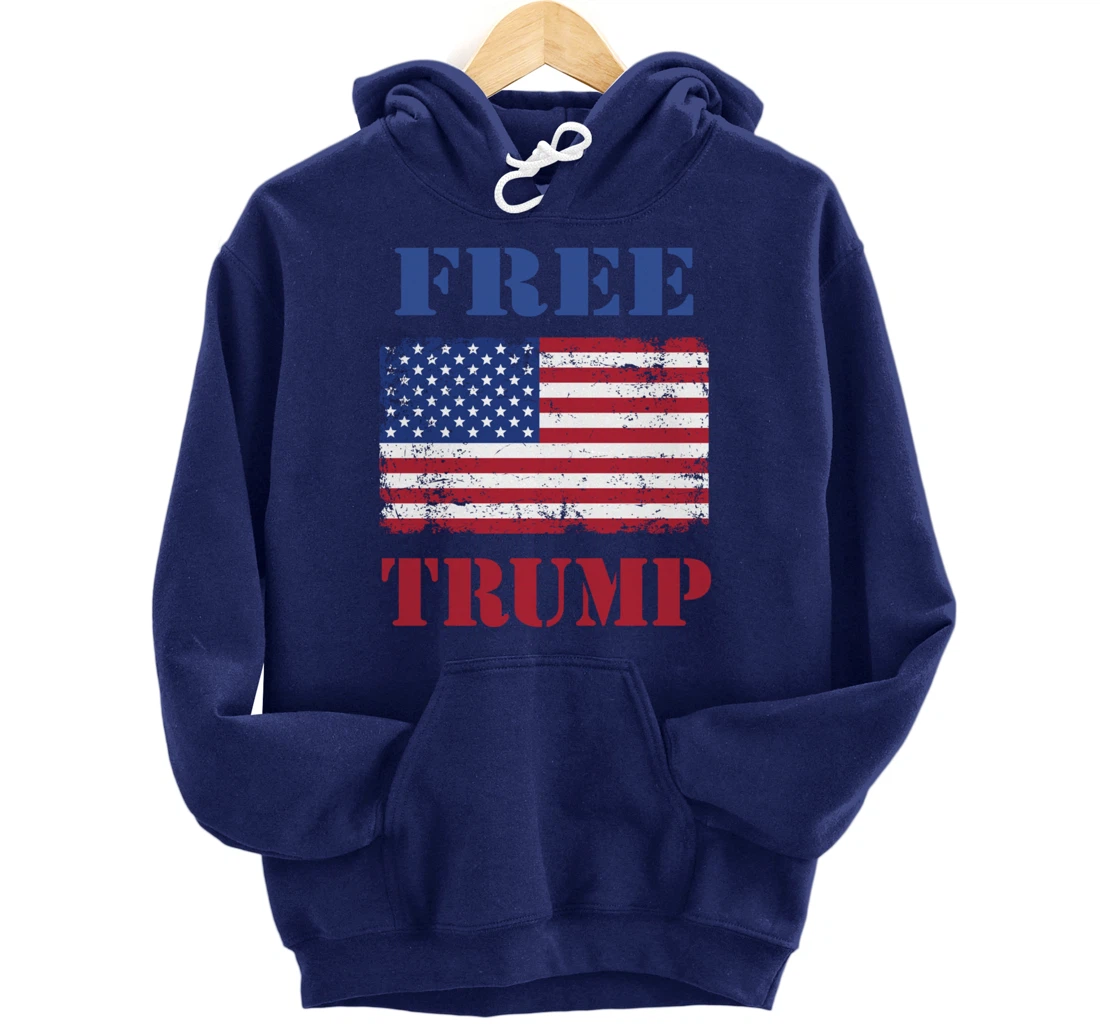 Free Trump Pullover Hoodie