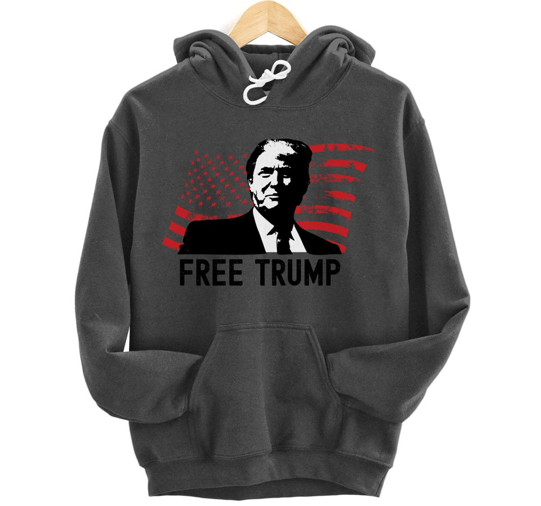 Free Trump Pullover Hoodie