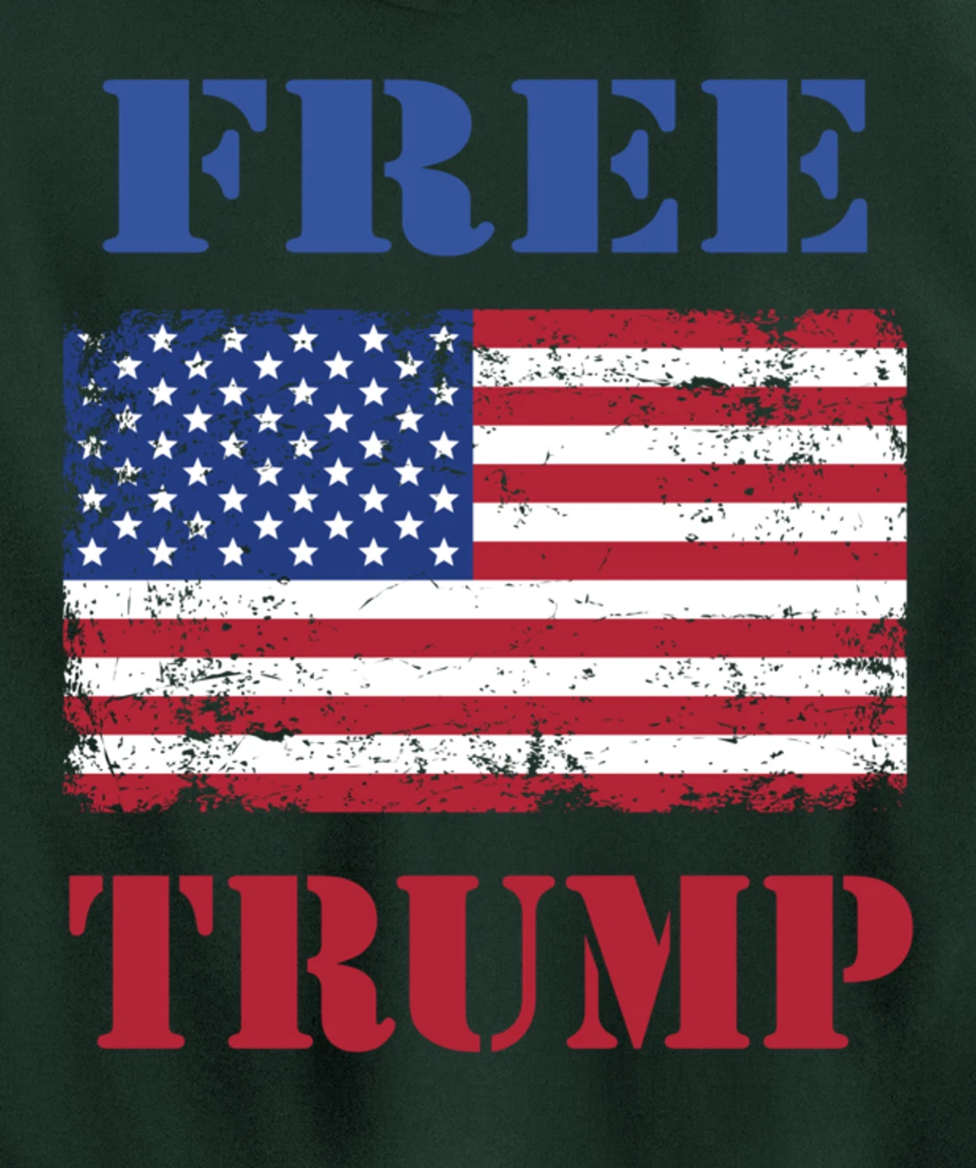 Free Trump Pullover Hoodie