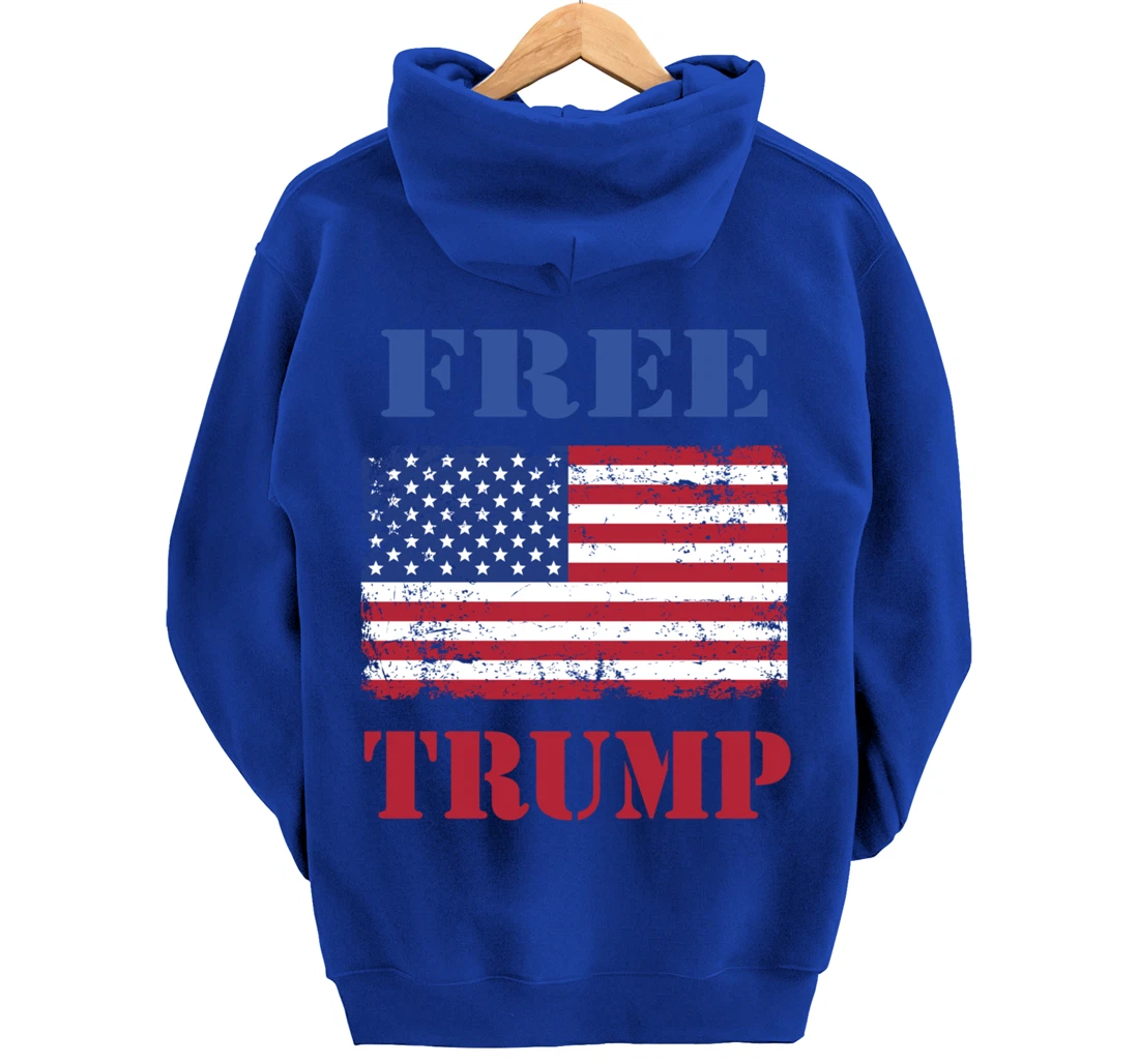 Free Trump Pullover Hoodie