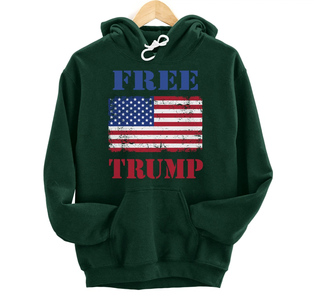 Free Trump Pullover Hoodie