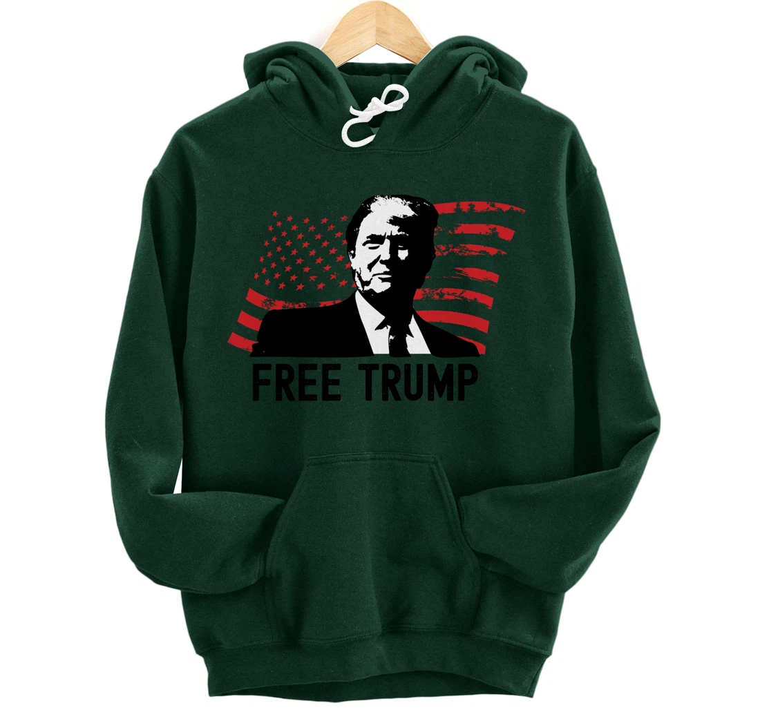 Free Trump Pullover Hoodie